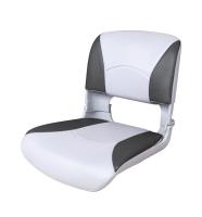 Сиденье пластмассовое складное с подложкой Deluxe All Weather Seat, бело-чёрное 75113WC от прозводителя Newstarmarine