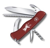 Нож Victorinox Hunter, 111 мм, 12 функций, с фиксатором лезвия, красный 0.8573 от прозводителя Victorinox