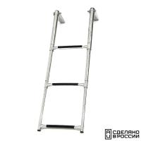 Трап телескопический складной, 3 черных ступени (ширина 310 мм.) AISI 316 041102BT от прозводителя Техномарин