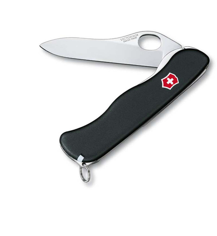 Нож Victorinox Sentinel One Hand belt-clip, 111 мм, 5 функций, с фиксатором лезвия, черный 0.8416.M3 от прозводителя Victorinox