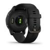 Garmin Venu 2 - 45 мм Премиум-функции | Slate stainless steel bezel with black case and silicone band