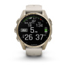 Garmin Fenix 8 - 43 мм AMOLED | Sapphire | Soft Gold with Fog grey/dark sandstone silicone band