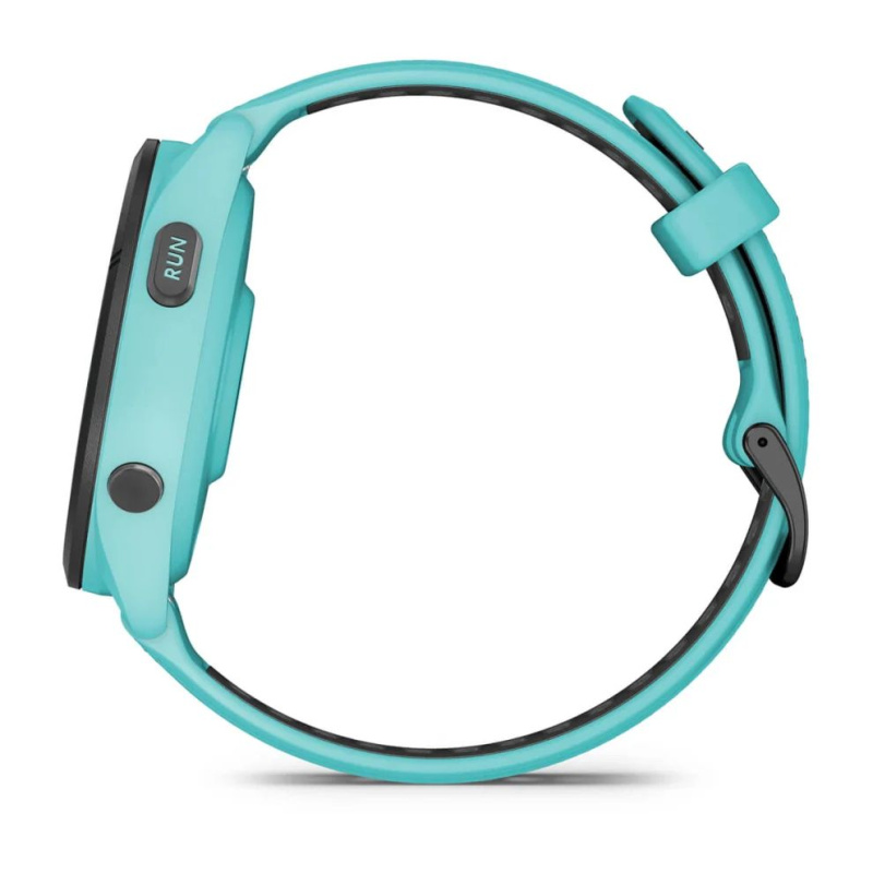 Garmin Forerunner 265 - 46 мм | Black Bezel with Aqua Case and Aqua/Black Silicone Band