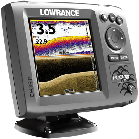 Lowrance HOOK-5x Mid/High/DownScan™