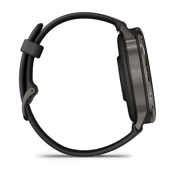 Garmin Venu 4 - 45 мм | Slate with Black Silicone Band
