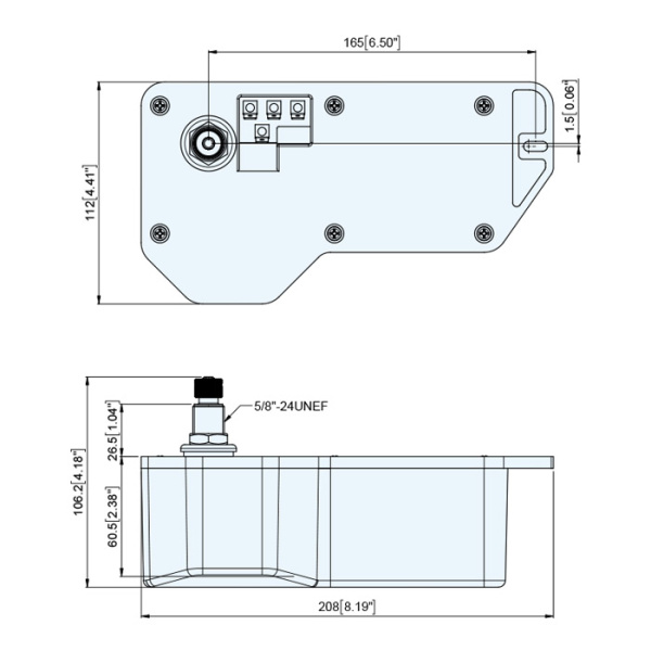 Электропривод стеклоочистителя 12В, 1", 83-120грд, водозащищенный 00905 от прозводителя TMC