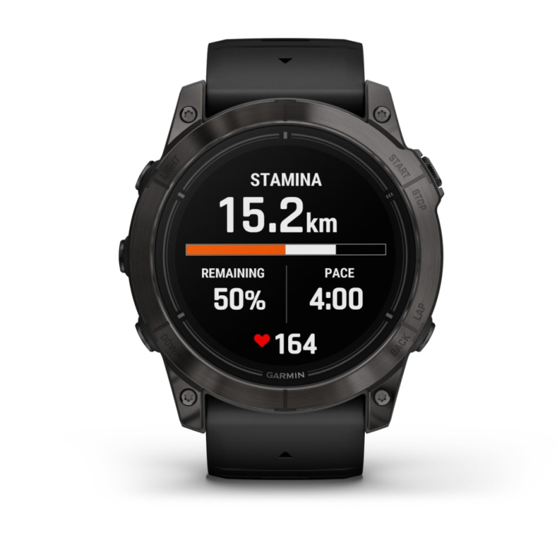 Garmin Epix Pro (Gen 2) - 51 мм SAPPHIRE | Carbon Grey DLC Titanium with Black Band