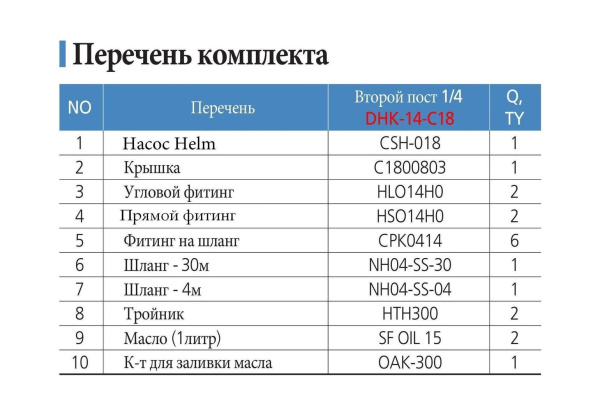 Гидравлическая система для установки второго поста управления от 50 до 150 л.с. Sea First DHK-14-C18 от прозводителя Sea First Гидравлическая система для установки второго поста управления от 50 до 150 л.с. Sea First DHK-14-C18 от прозводителя Sea First