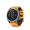Garmin Fenix 8 - 51 мм AMOLED | SAPPHIRE | Titanium with Spark orange/graphite silicone band