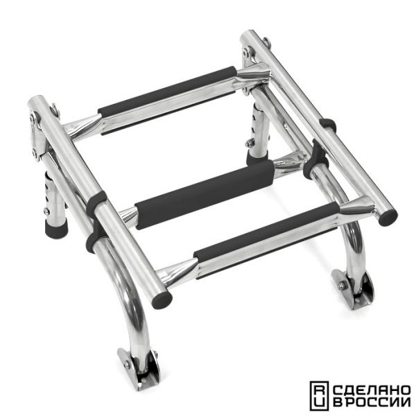 Трап складной с вертикальным креплением, 3 черных ступени (ширина 270 мм.) 040172BT от прозводителя Техномарин