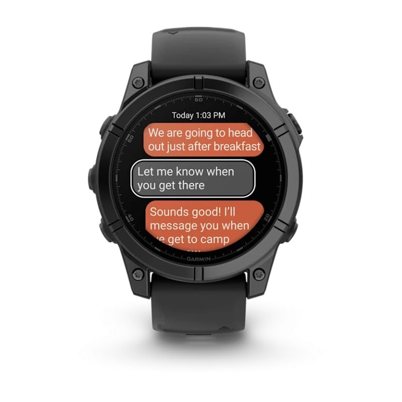 Garmin Fenix E - 47 мм AMOLED | Slate grey steel with Black silicone band