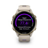 Garmin Forerunner 970 - | Soft Gold Titanium with French Grey Case and French Grey/Translucent Indigo Band