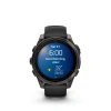 Garmin Fenix 8 - 47 мм AMOLED | SAPPHIRE | Carbon grey DLC titanium with Black/pebble grey silicone band