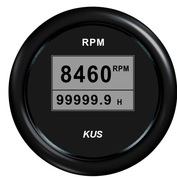 Тахометр цифровой со счетчиком моточасов (BB), SR:1.0-300 JMV00518 от прозводителя KUS