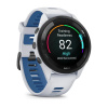 Garmin Forerunner 265 - 46 мм | Black Bezel with Whitestone Case and Whitestone/Tidal Blue Silicone Band