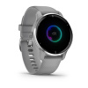 Garmin Venu 2 Plus - 43 мм Премиум-функции | Silver Stainless Steel Bezel With Powder Grey Case And Silicone Band