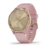 Garmin Vivomove 3s - 39 мм | Light gold stainless steel bezel with dust rose case and silicone band