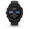 Garmin Fenix 8 - 47 мм SOLAR | SAPPHIRE | Carbon grey DLC titanium with Black/pebble grey silicone band