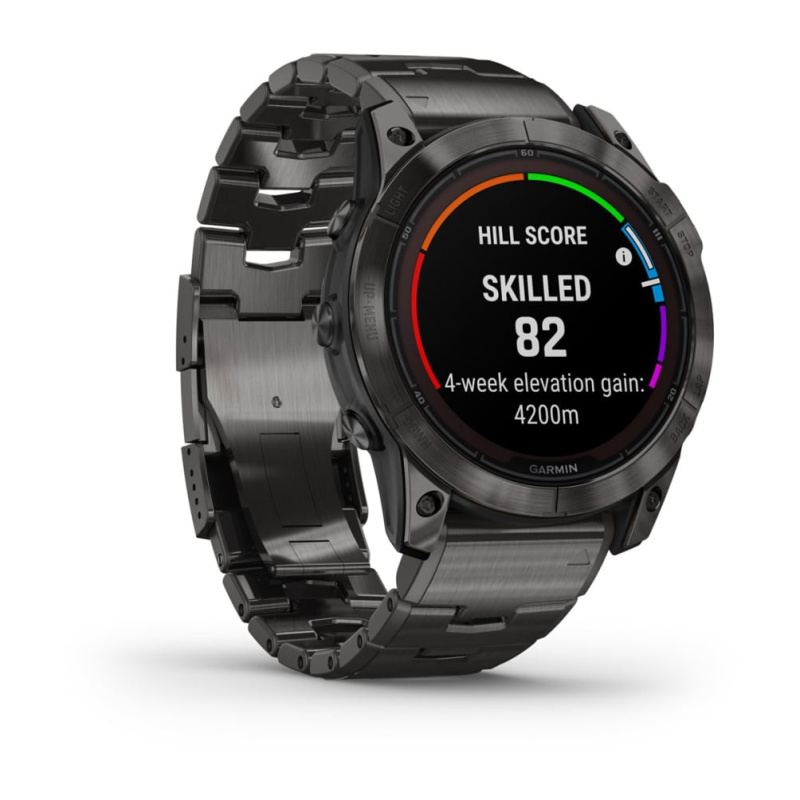 Garmin Fenix 7x Pro - 51 мм SOLAR | SAPPHIRE | Carbon Gray DLC Titanium with Vented Titanium Bracelet