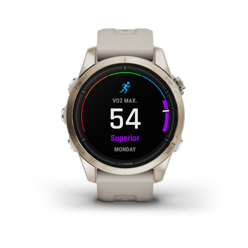 Garmin Epix Pro (Gen 2) - 42 мм SAPPHIRE | Soft Gold with Light Sand Band