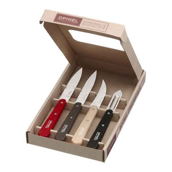 Набор ножей Opinel Les Essentiels Loft, нержавеющая сталь, (4 шт./уп.), 001626 001626 от прозводителя Opinel